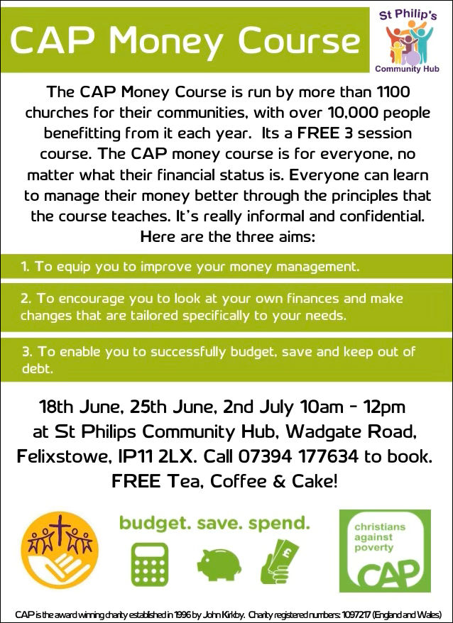 CAP Money course poster June 2