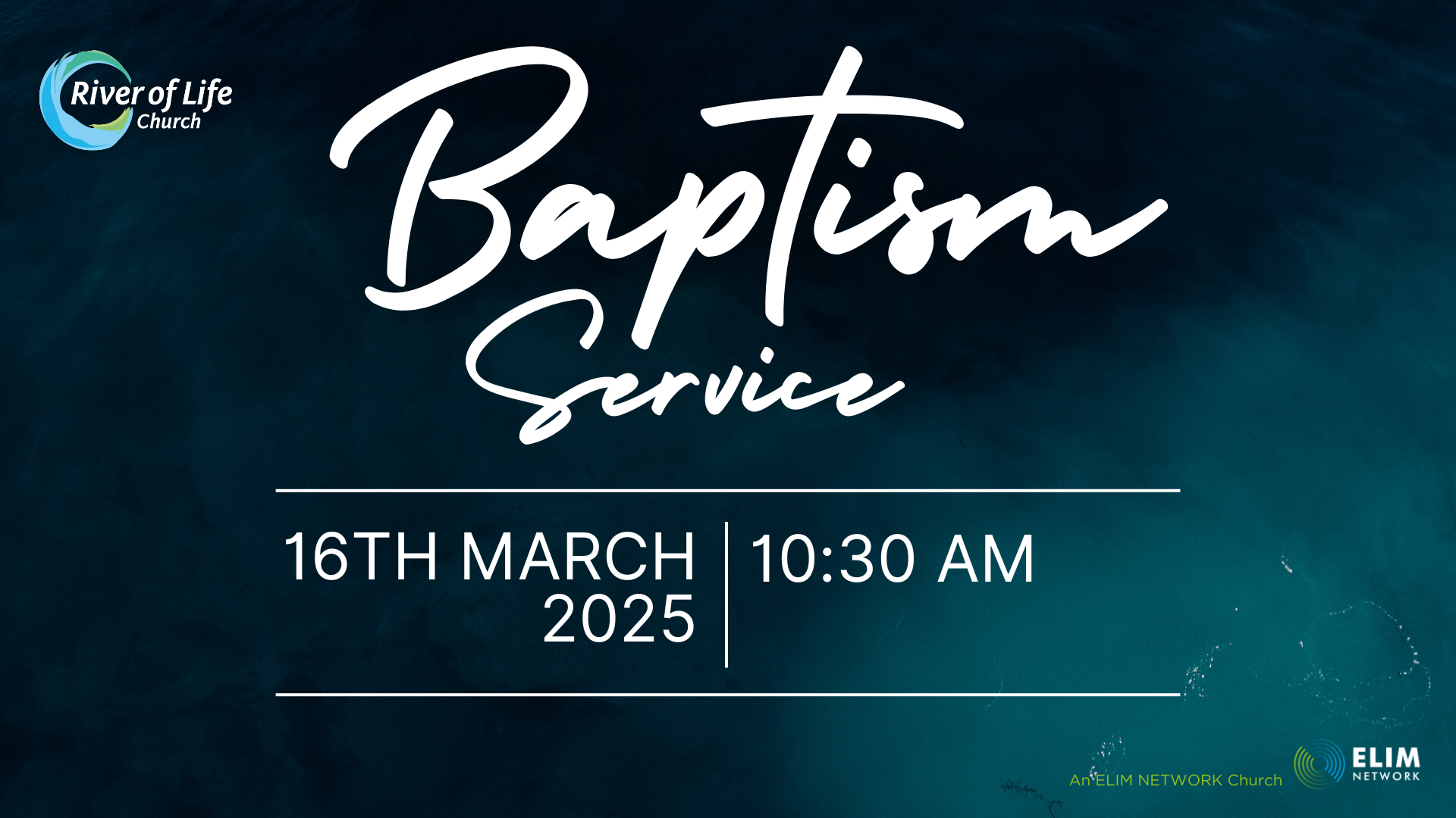 Baptism screen