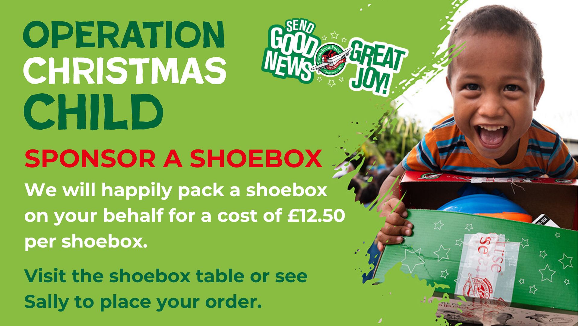 2025 Sponsor a shoebox