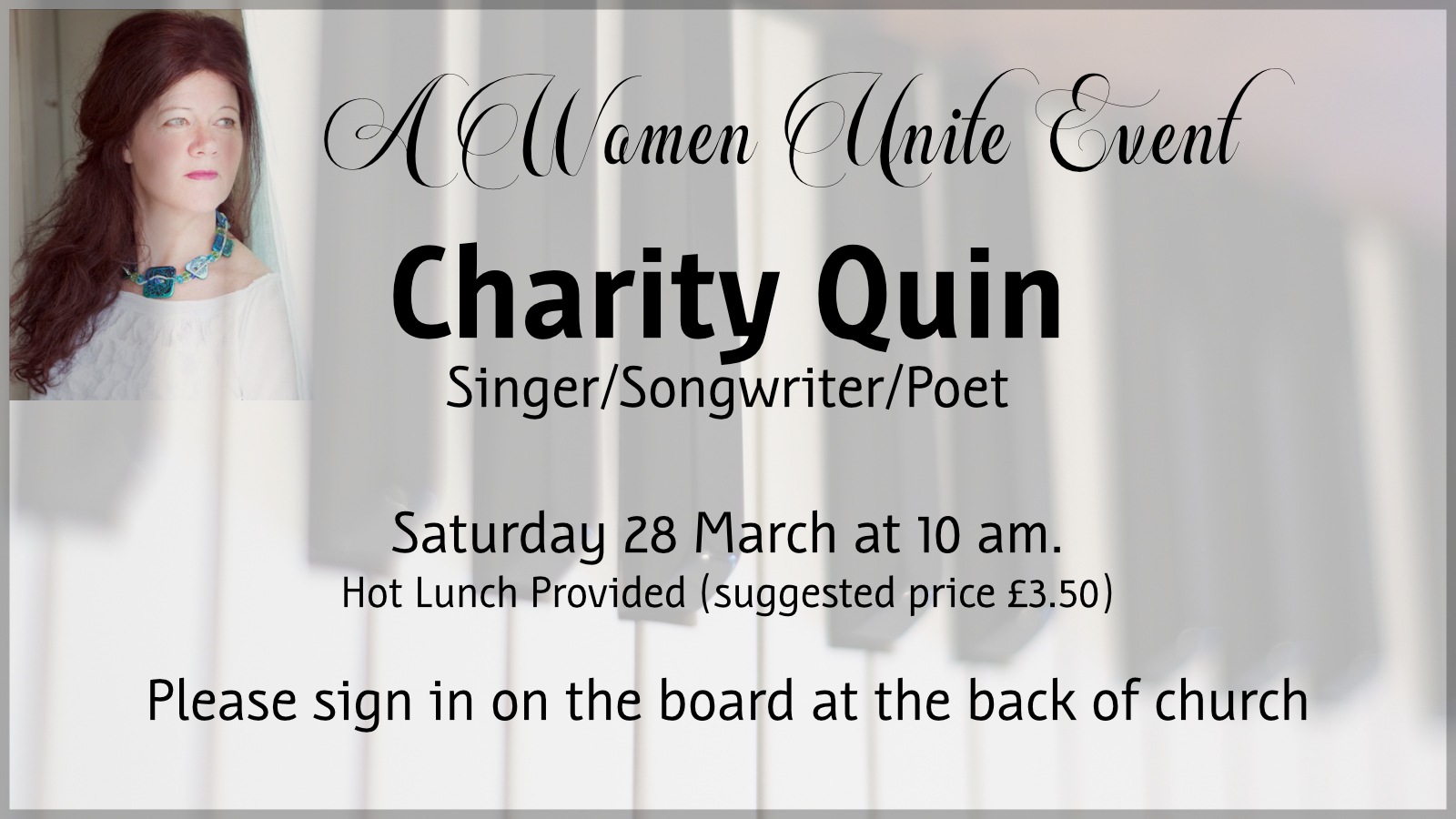 WU Charity Quin advert